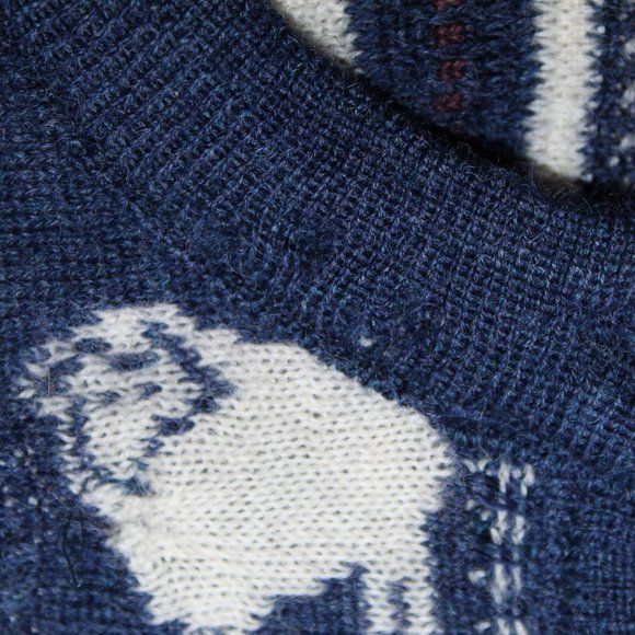 Vintage Jazzbo Coogi Wool New Zealand Sheep Kiwi Button Cardigan Sweater Men's L - Picture 6 of 16